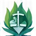 Icône représentant une feuille ou une planète pour le Droit de l'Environnement